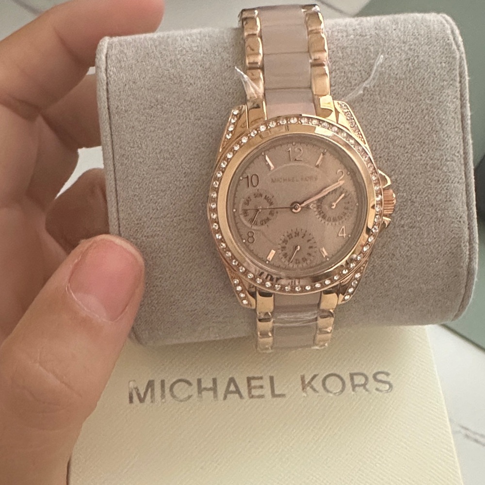 Michael Kors Gold Women's Watch with Crystal Accents